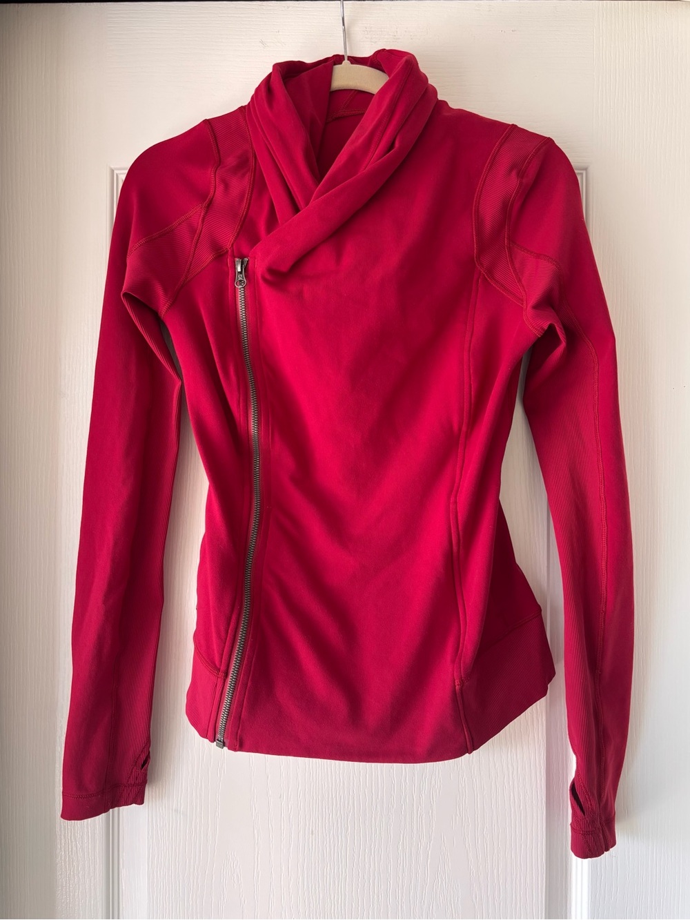 Lululemon Bhakti Yoga Jacket cranberry pink women’s size 6 athletic yoga